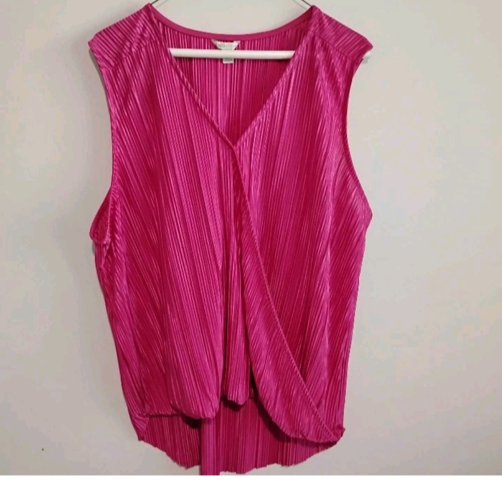 Pink Sleeveless Women's Top By Catos, Size Large